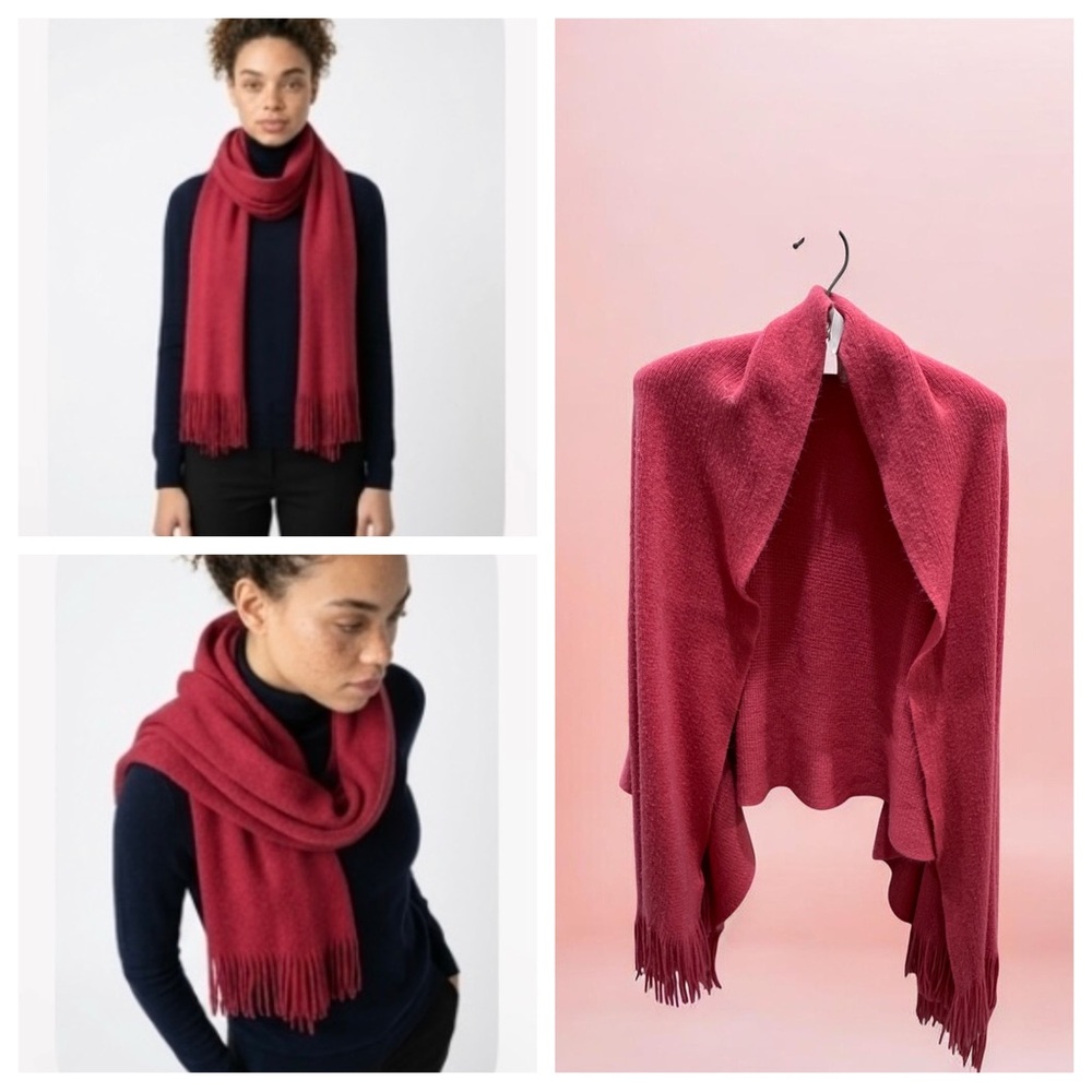 Women's Coral Fringe Scarf/Wrap/Shawl SOFT